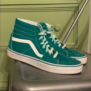 High top Suede Green Vans